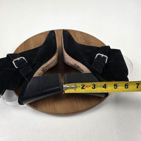 Rag & Bone Shoes Womens Size 9 Suede Open Toe Block Heel Sandals Buckle Strap - Picture 12 of 16